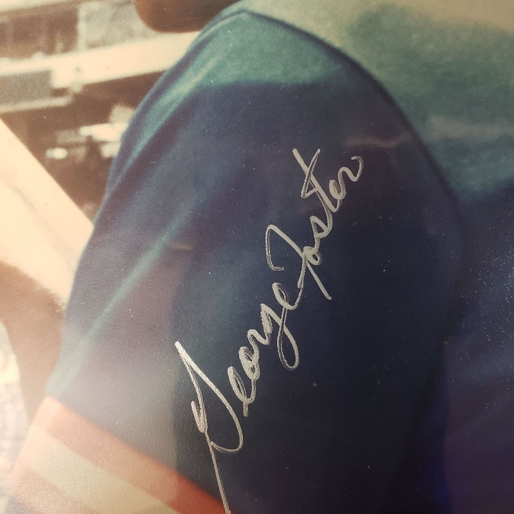 George Foster Signed Photo 8x10 Original Mets Baseball Autograph‎ - Picture 2 of 3
